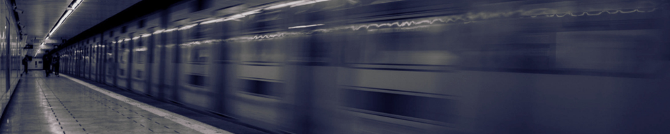subway train moving on track