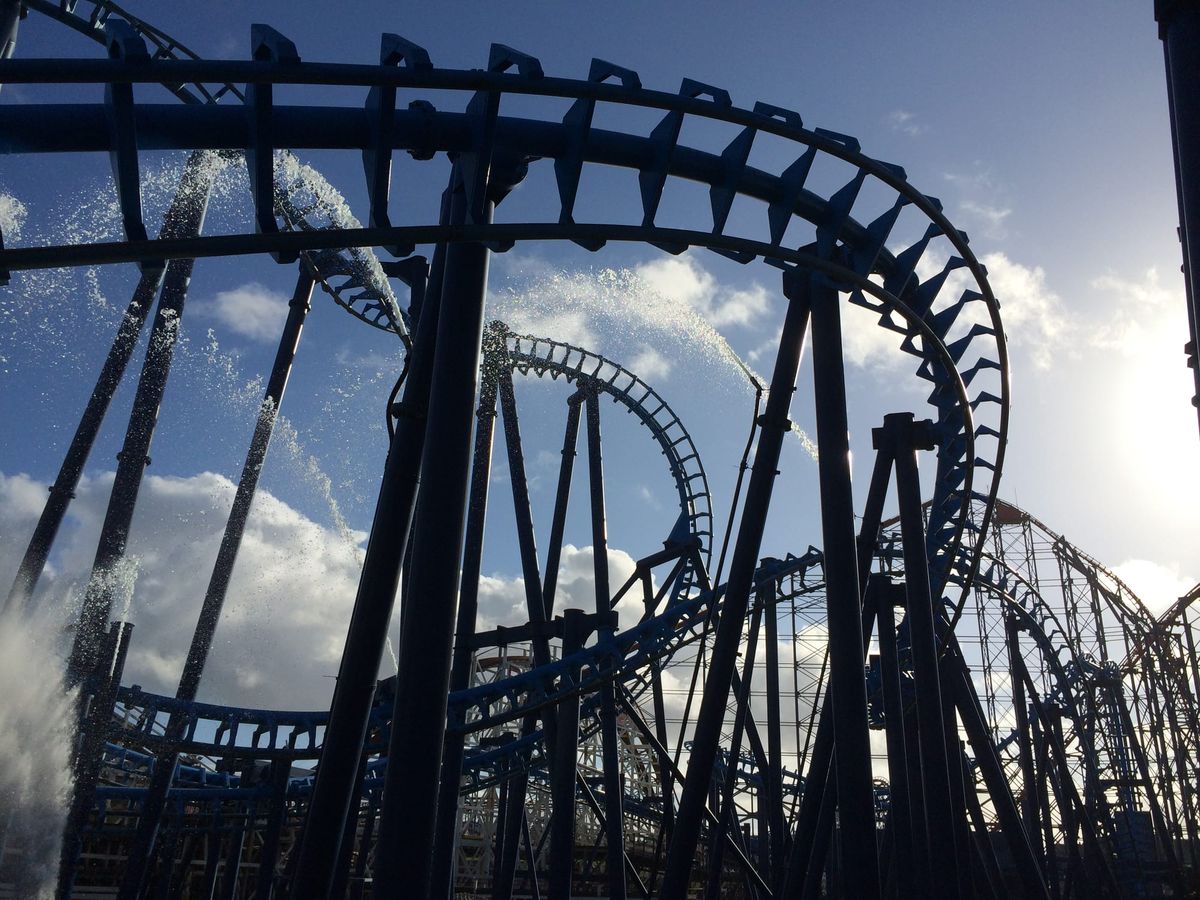 The "Big One" Rollercoaster in Blackpool