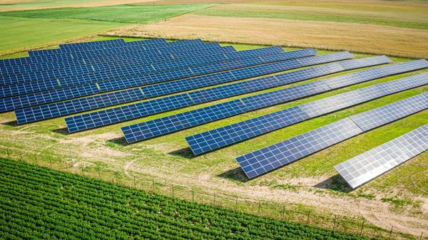 A solar farm
