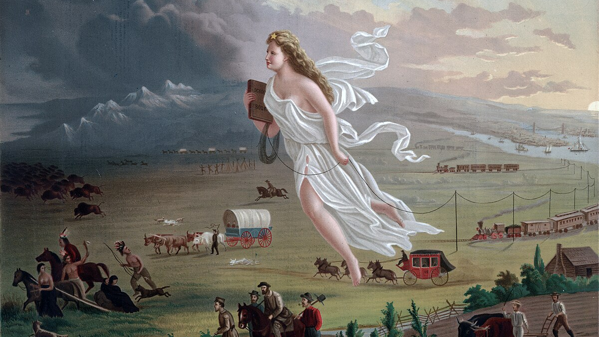 The painting "American Progress" by John Gast