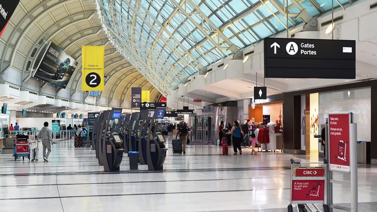  Inside Terminal 3 of the Lester B. Pearson airport