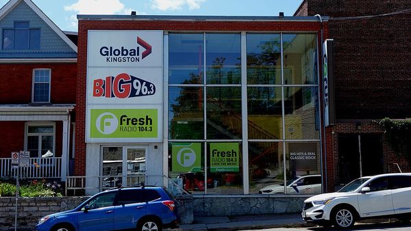 Corus Entertainment building in Kingston, Ontario, home to Global Kingston, 96.3 Big FM and 104.3 Fresh Radio.