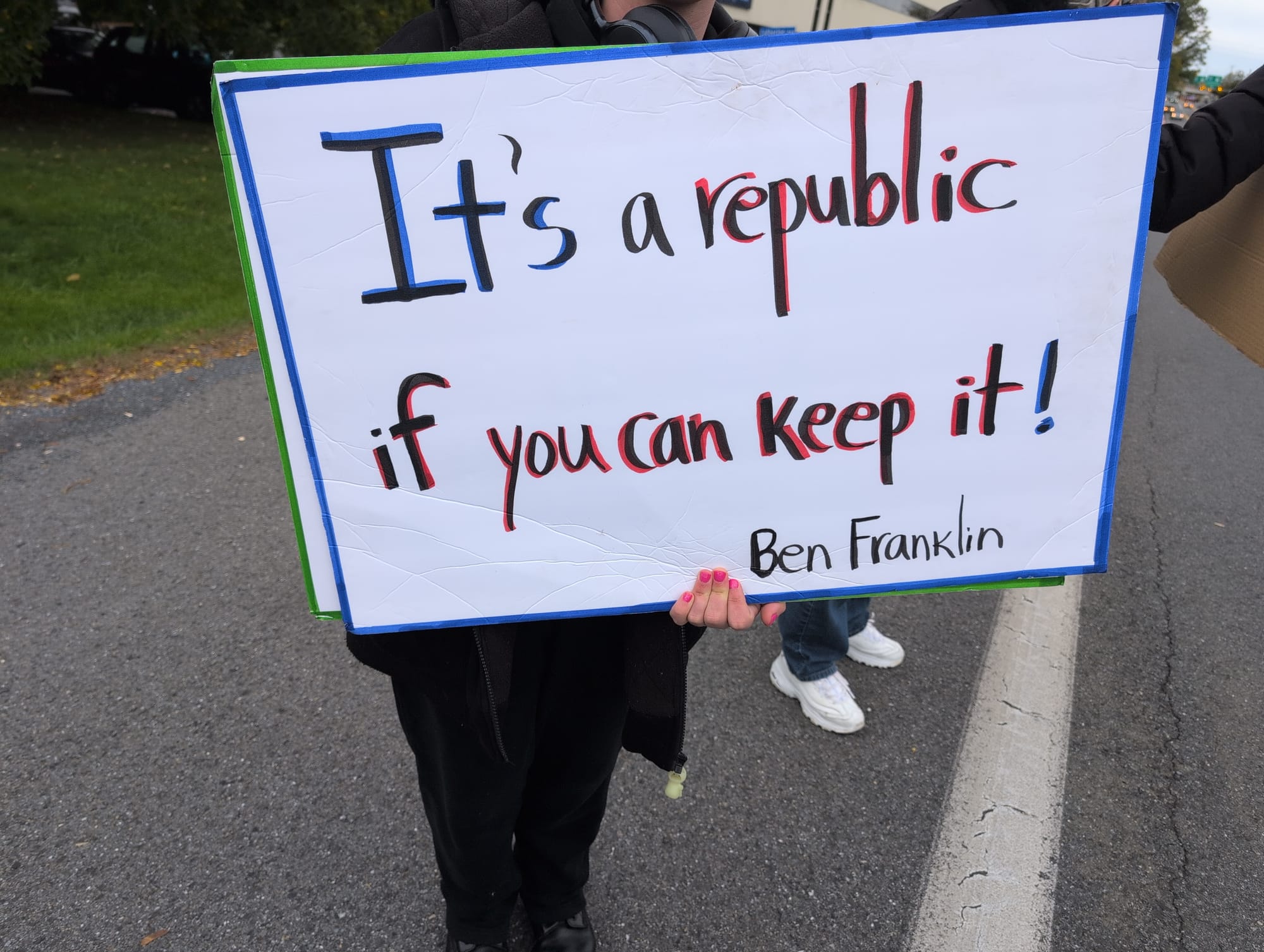 It's a republic if you can keep it! Ben Franklin