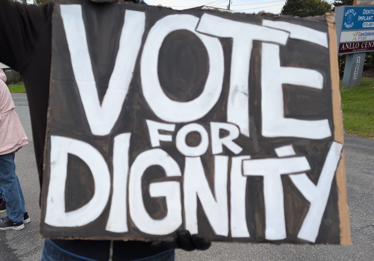 Signs of defiance.
