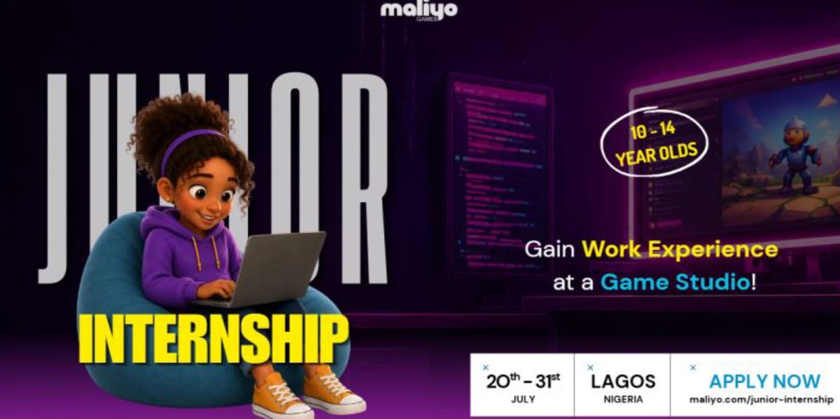 Maliyo Games opens Junior Internship 2026 applications