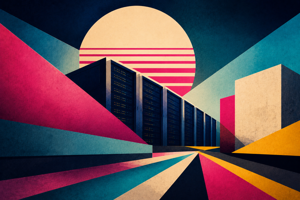 Abstract image showing the rising need for A.I. infrastructure and data centers.