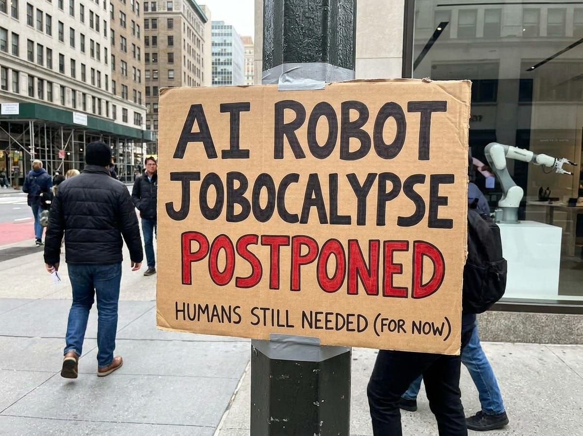 The Robot Jobocalypse Is Postponed!