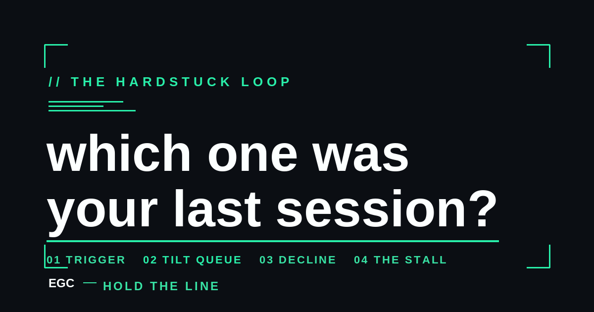 Which One Was Your Last Session? The Four Phases of Being Hardstuck