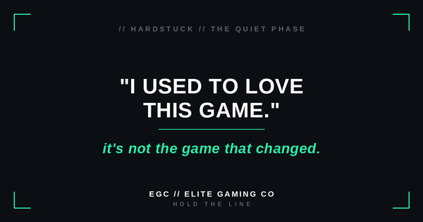 "I Used To Love This Game." It's Not the Game That Changed.