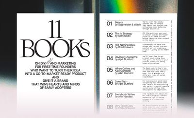 11 books on design-it-yourself and marketing for first-time founders