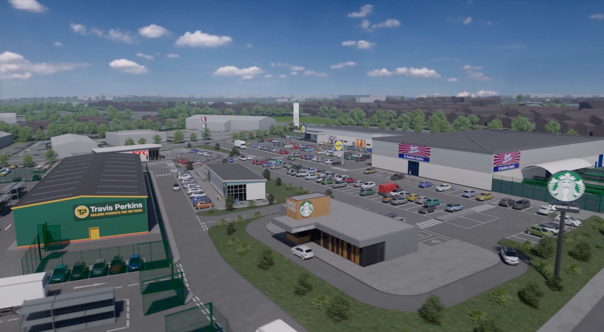 Development at former supermarket site boosted as trade giant joins project