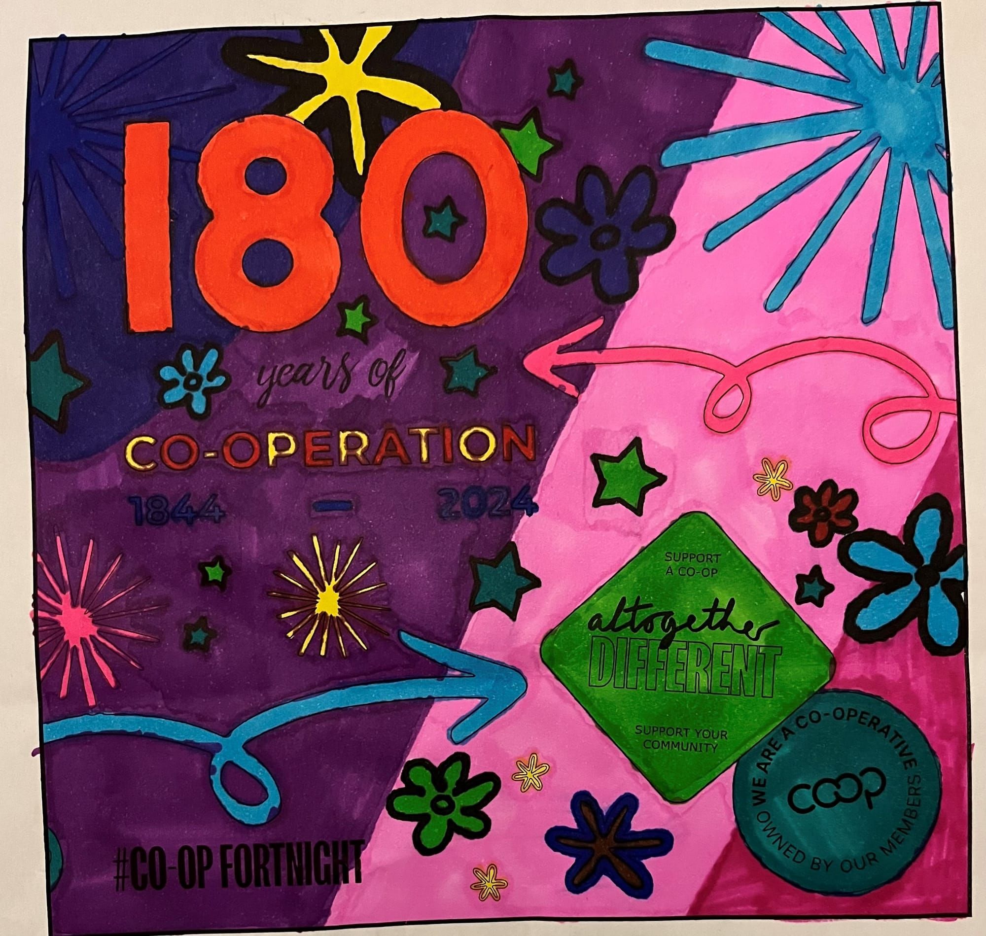 Co-op Fortnight Colouring Competition winners