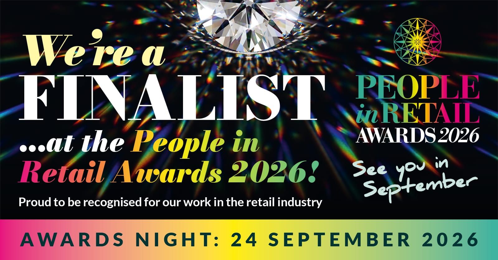 We’re finalists at the People in Retail awards 2026!