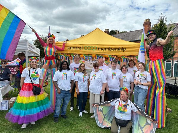 Central Co-op colleagues and members help bring colour to Lichfield Pride🌈