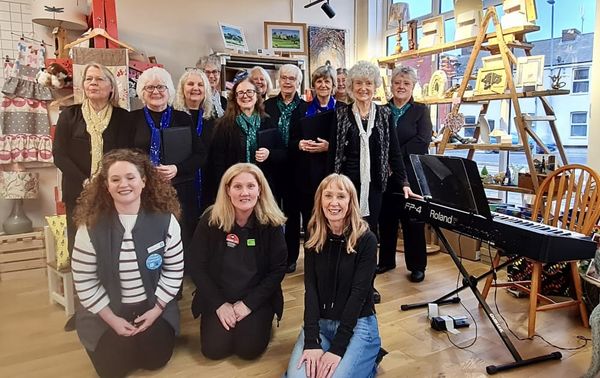 Glenfield Ladies Choir support Co-op Living Exhibition