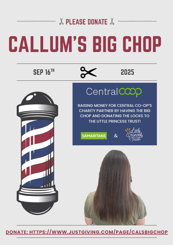 Cal’s big chop - Supporting Samaritans and Little Princess Trust