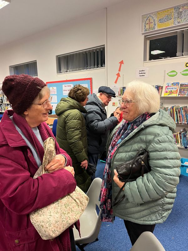 Desford Village residents enjoy a "Get to Know Your New Co-op" event.