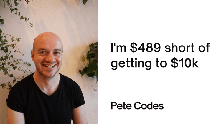 I'm $489 short of getting to $10k this month
