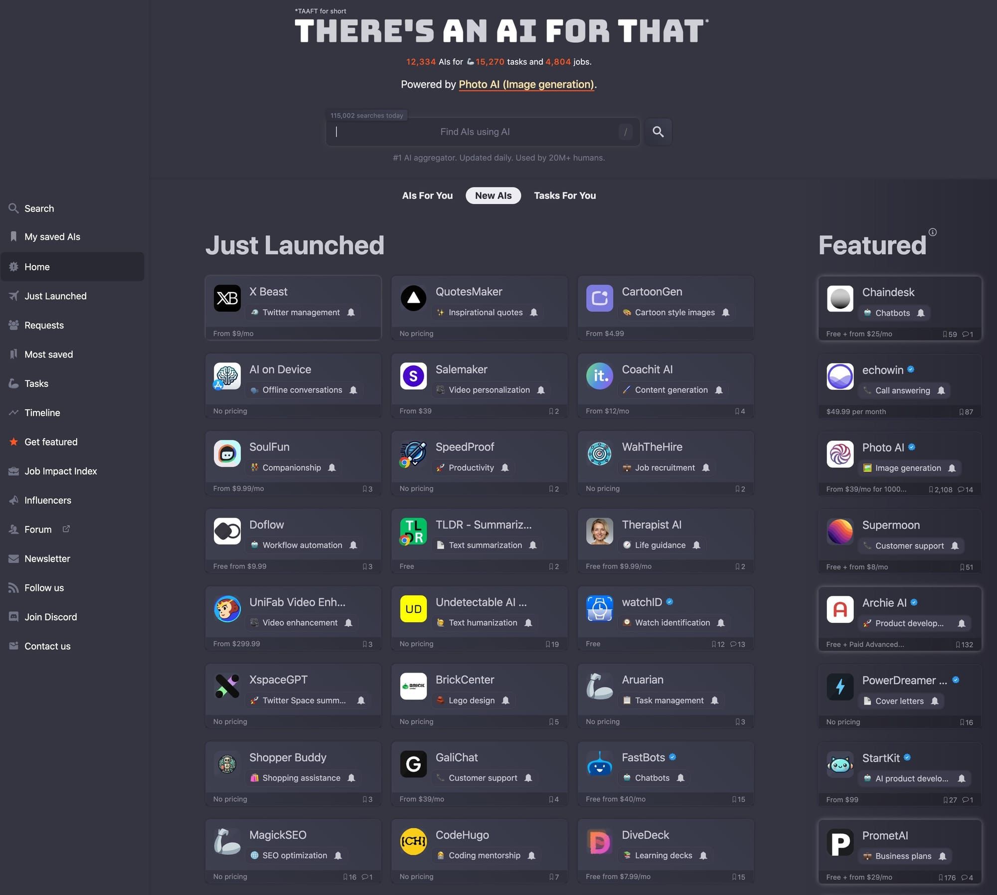 There's an AI for that: