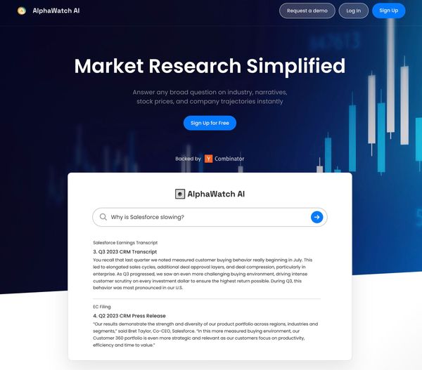 AlphaWatch.ai: The Ultimate ChatGPT for Stock Market Analysis.