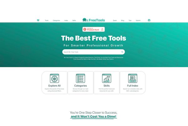 MrFreeTools.com: Free Tools Collection Site for Everything.
