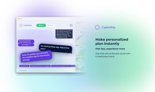 Copilot2trip.com: Let the machine plan your trip.