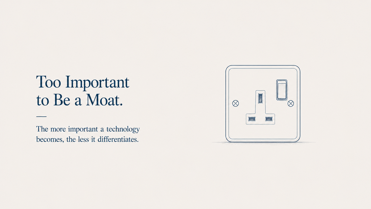 Too Important to Be a Moat