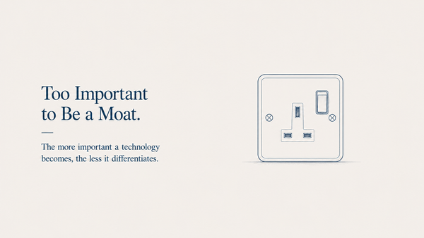 Too Important to Be a Moat