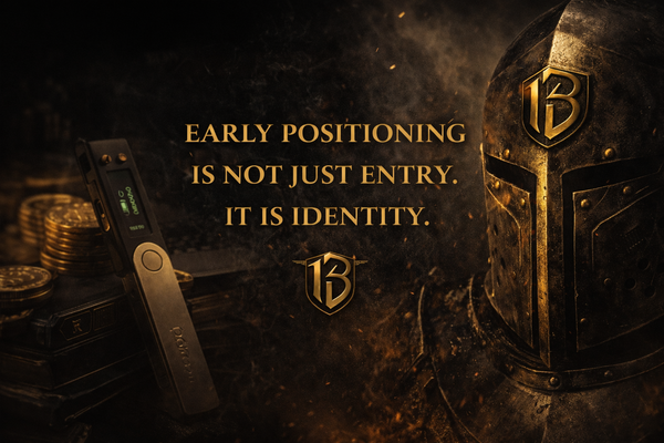 Early Positioning Is Not Entry. It Is Identity.