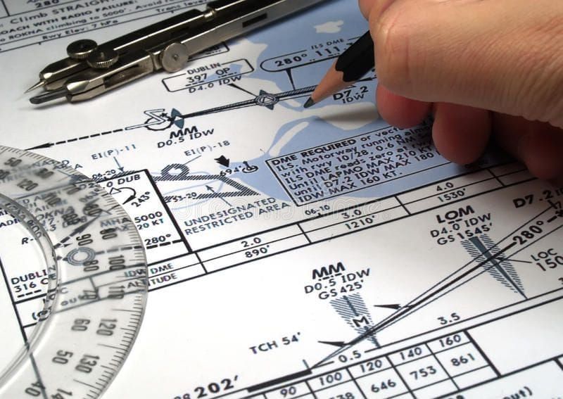 Pilot Planning on an IFR Chart