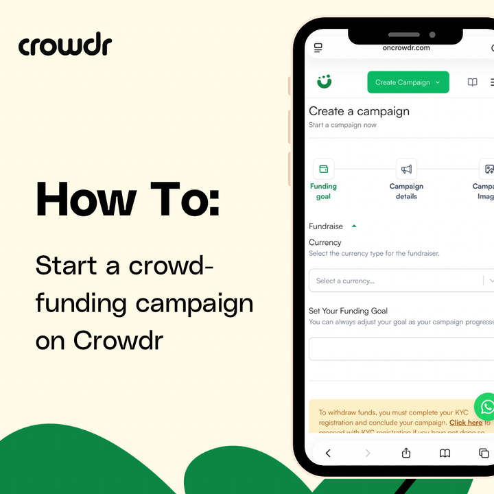 How to Start a Crowdfunding Campaign on Crowdr
