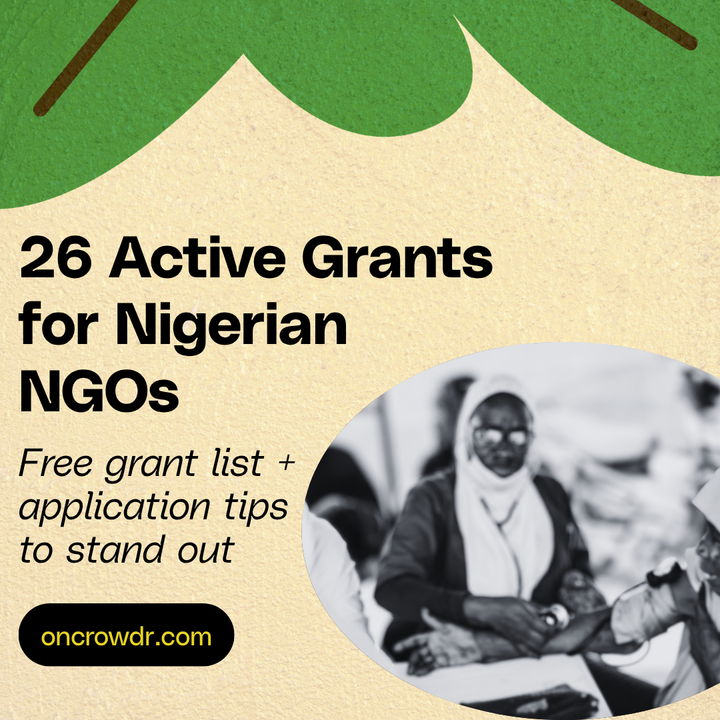 26 Active Grants Nigerian NGOs Can Apply to Today