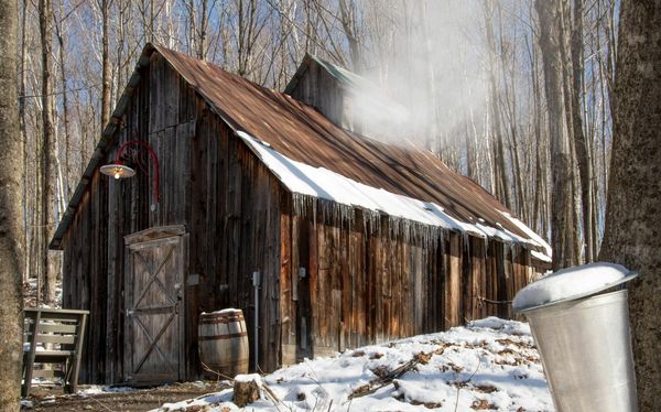 A sugar shack in Sainte-Catherine-de-Hatley, Quebec