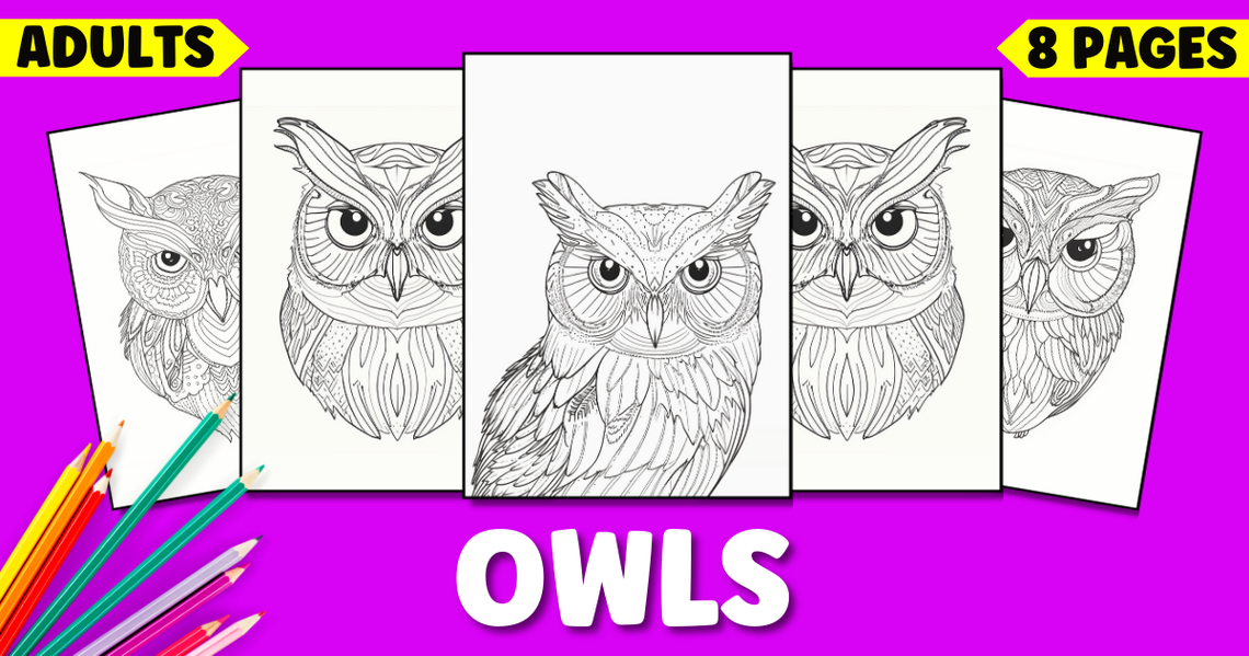 Realistic Owl Coloring Pages for Adults