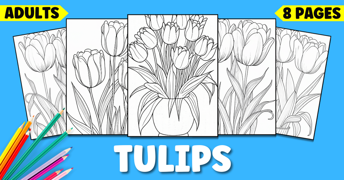 Tulip Coloring Pages