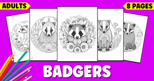 Badger Coloring Pages