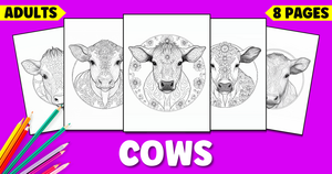 Realistic Cow Coloring Pages