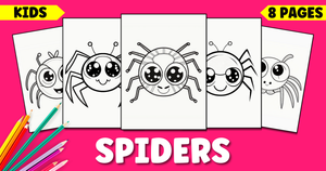 Printable Cute Spider Coloring Pages For Kids: A Fun and Creative Way to Spend Time with Spiders!