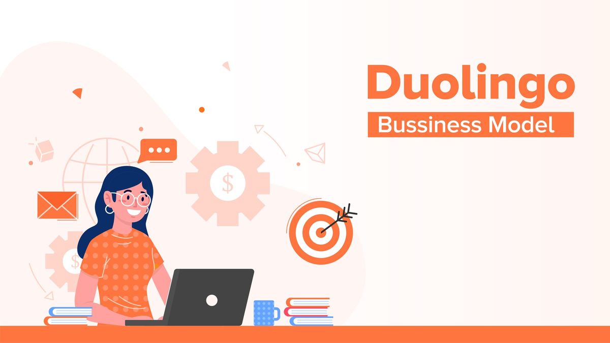 Duolingo business model visual illustrating user engagement and monetization strategies