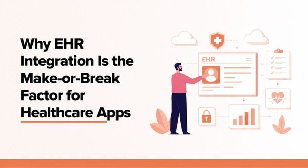 Healthcare app integrating with an EHR system to support clinical workflows