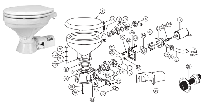 Marine head rebuild kits and common seal failures