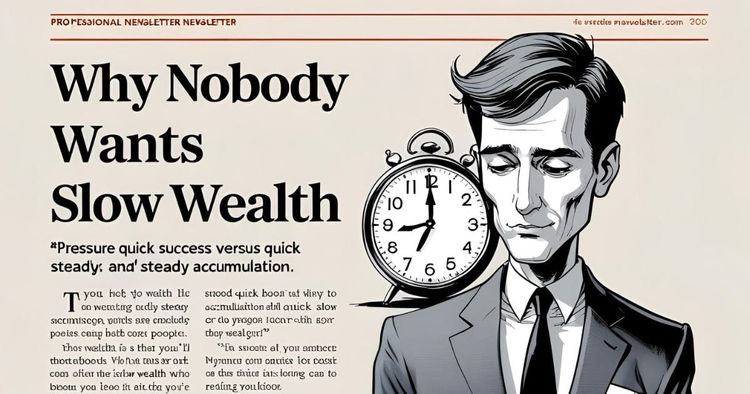 #25 Why Nobody Wants Slow Wealth