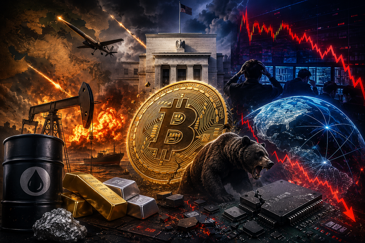 Wall Street frena tra Fed, tensioni geopolitiche e AI: Bitcoin consolida sotto i 65.000 dollari