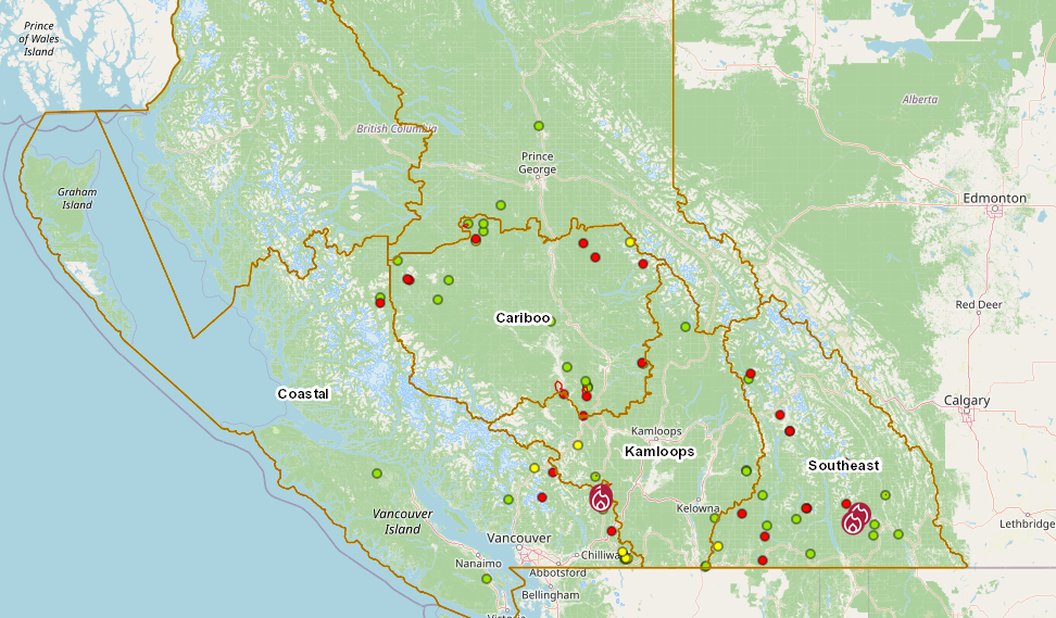 Cascadia today: wildfires burn across PNW + BC Conservatives go full MAGA + bands doing DIY shows with no venue