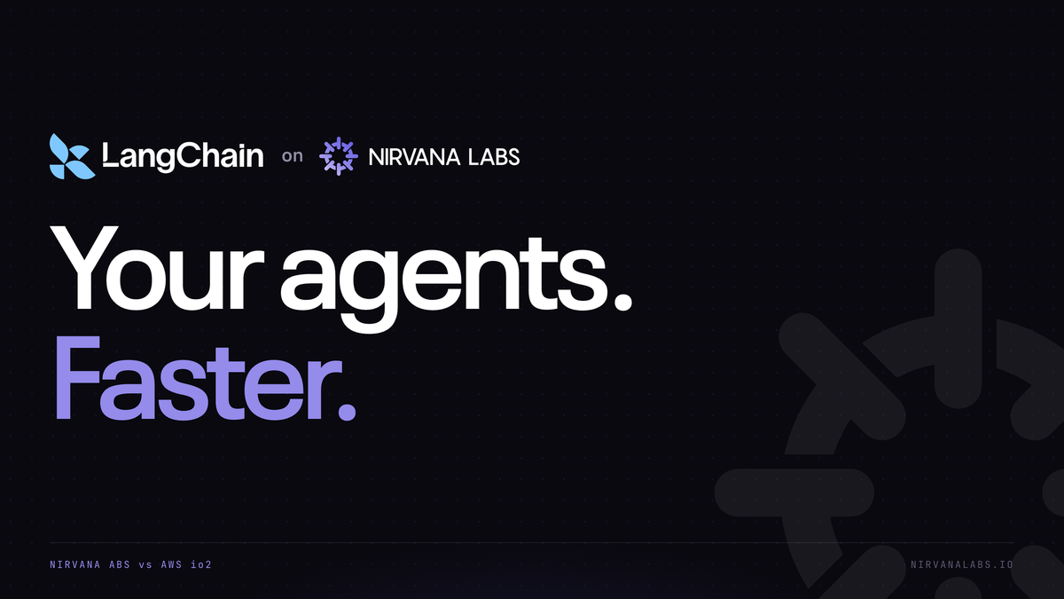 LangChain Agent Infrastructure Benchmark: Nirvana ABS vs AWS EBS