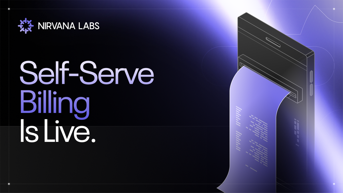 Nirvana Self-Serve Billing Is Live