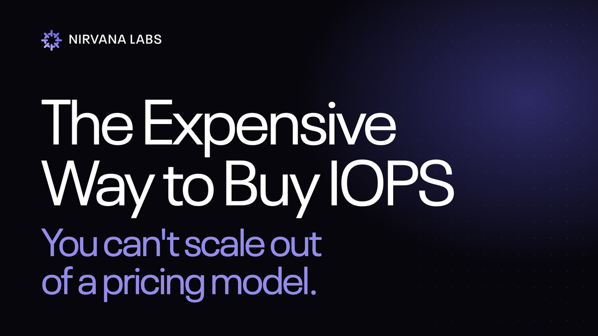 The expensive way to buy IOPS