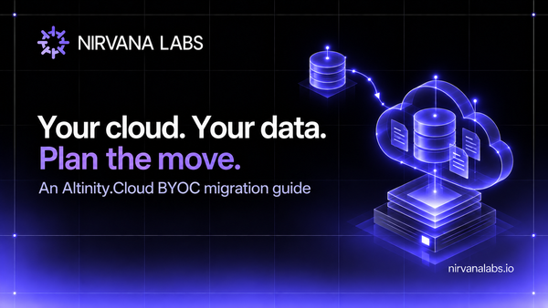 Violet database moving into a customer-cloud outline above a storage platform, with the headline: Your cloud. Your data. Plan the move.
