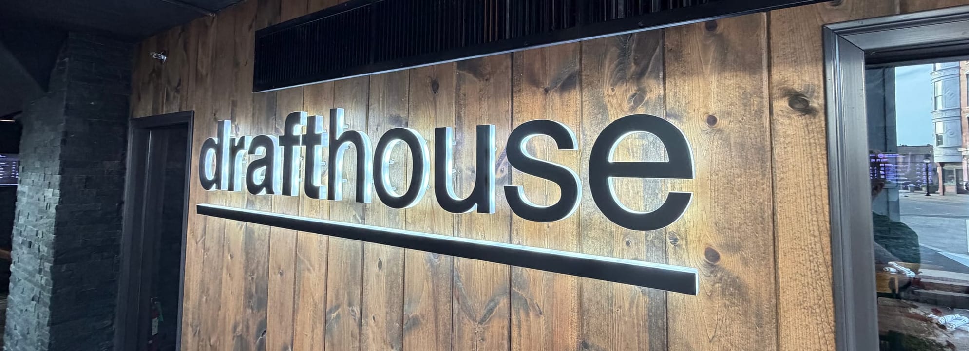 The entrance to drafthouse.