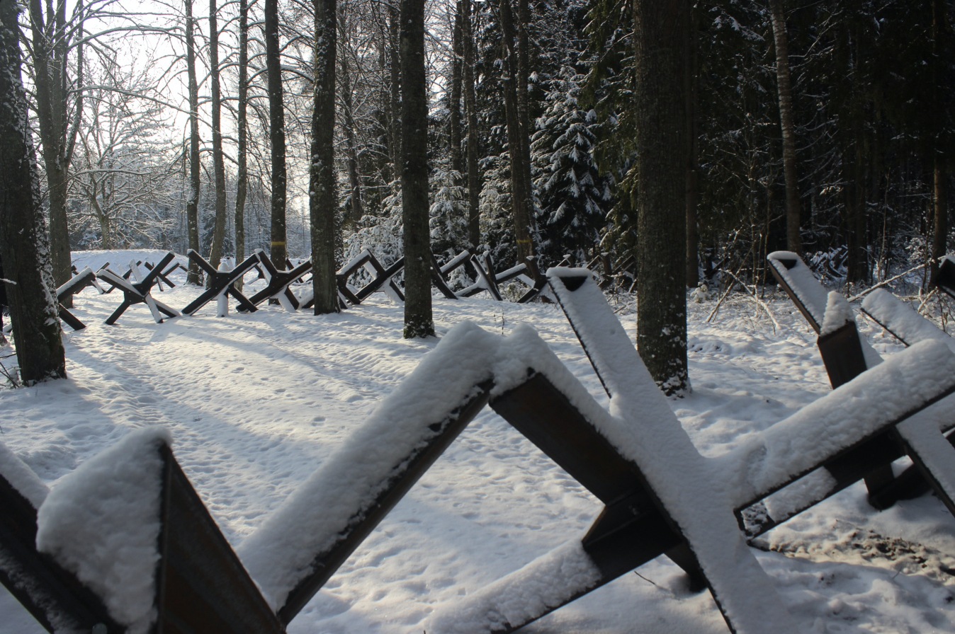 Latvia’s three-way "Green Border" with Russia and Belarus.